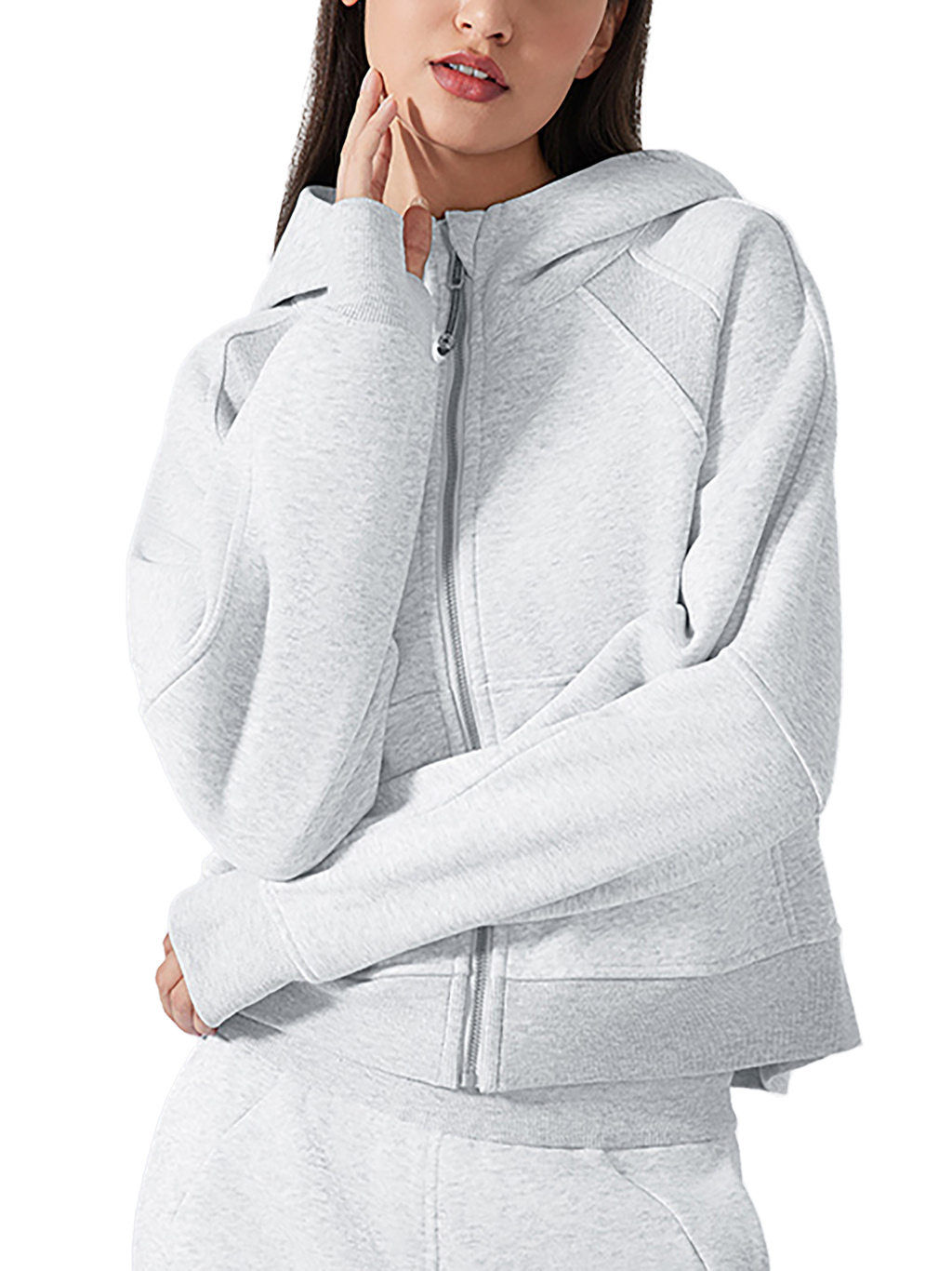 Cropped Zip Hoodie – Custom Basics | Tapstitch-8