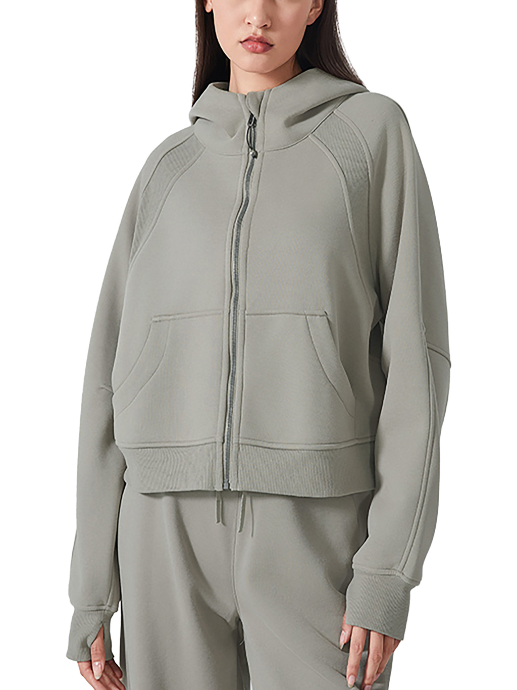 Cropped Zip Hoodie – Custom Basics | Tapstitch-6