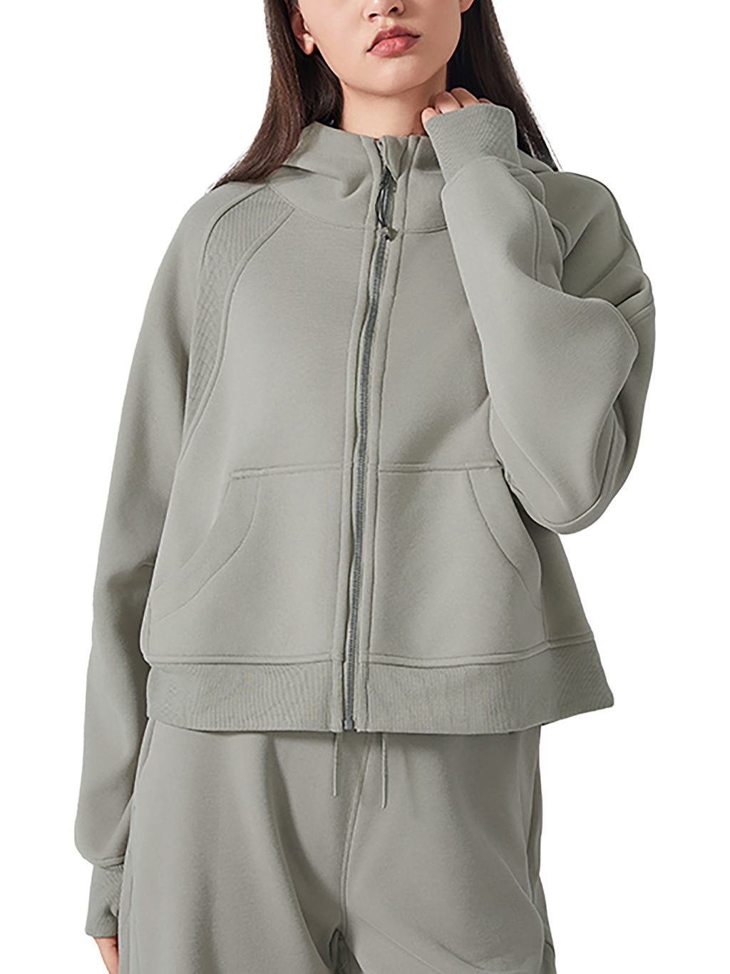 Cropped Zip Hoodie – Custom Basics | Tapstitch-5