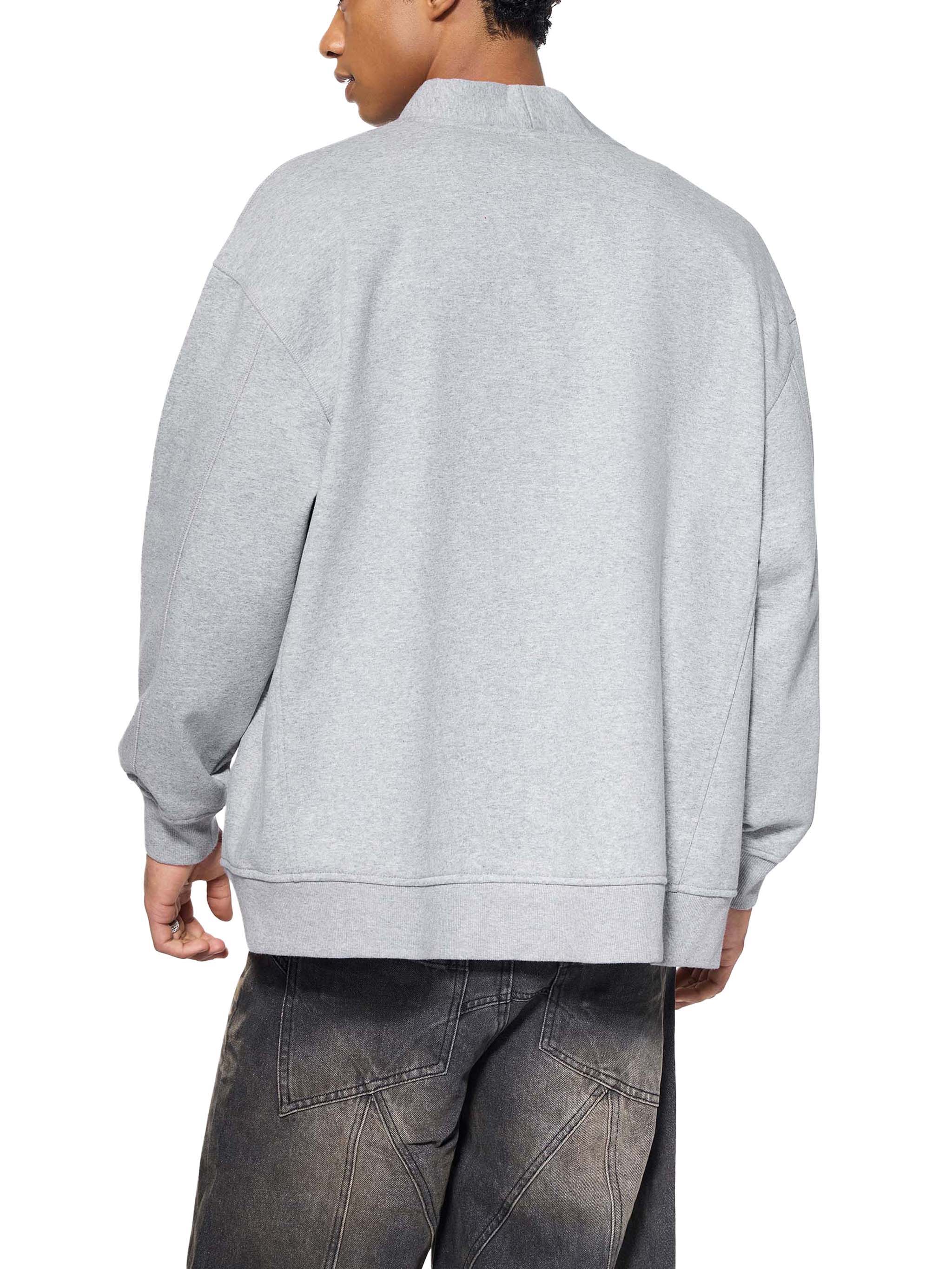 Essential Heavyweight Sweat Cardigan #RQ0024 | TAPSTITCH