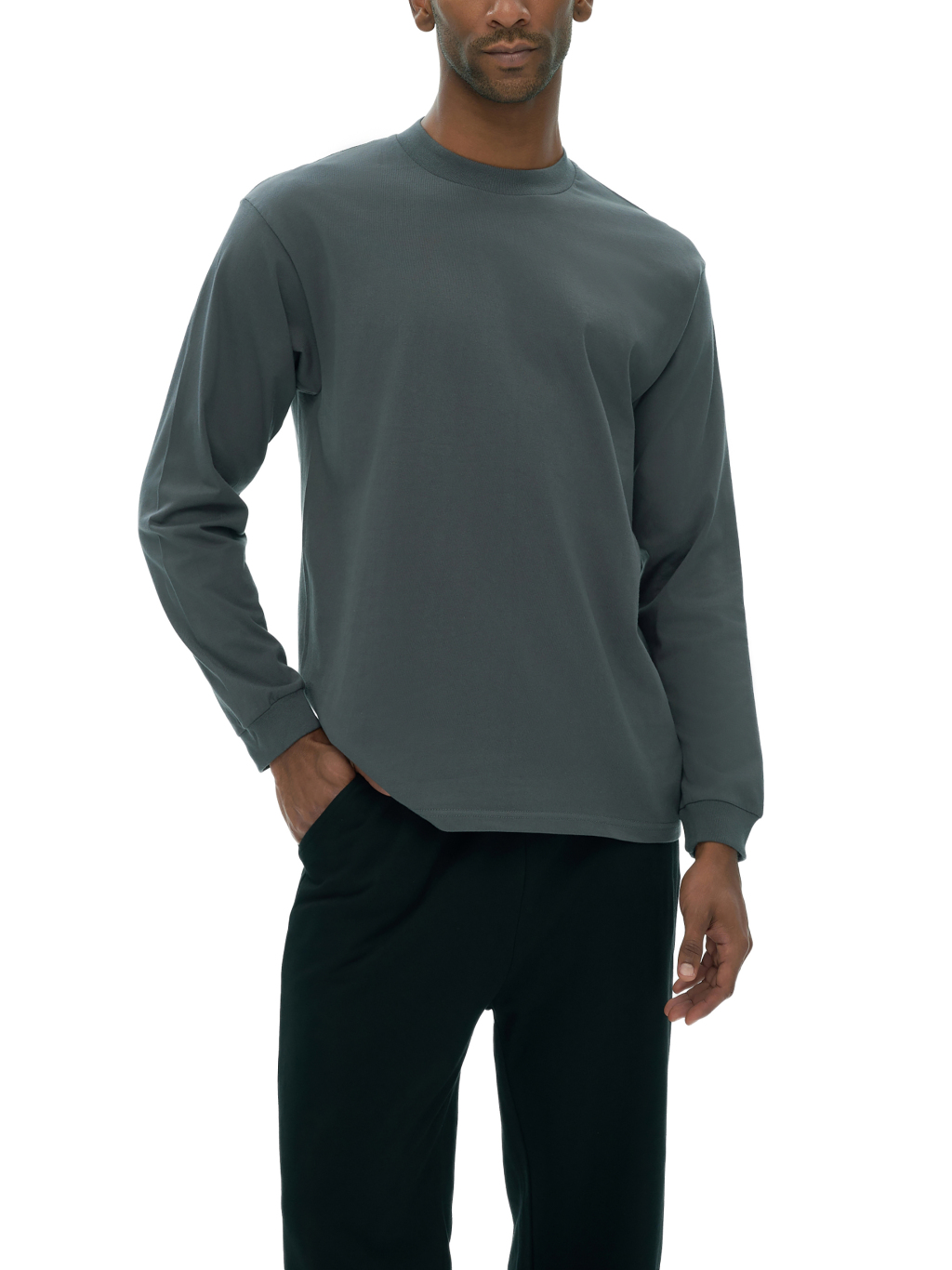 Drop Shoulder Long Sleeve Shirt – Essential Streetwear | Tapstitch-6
