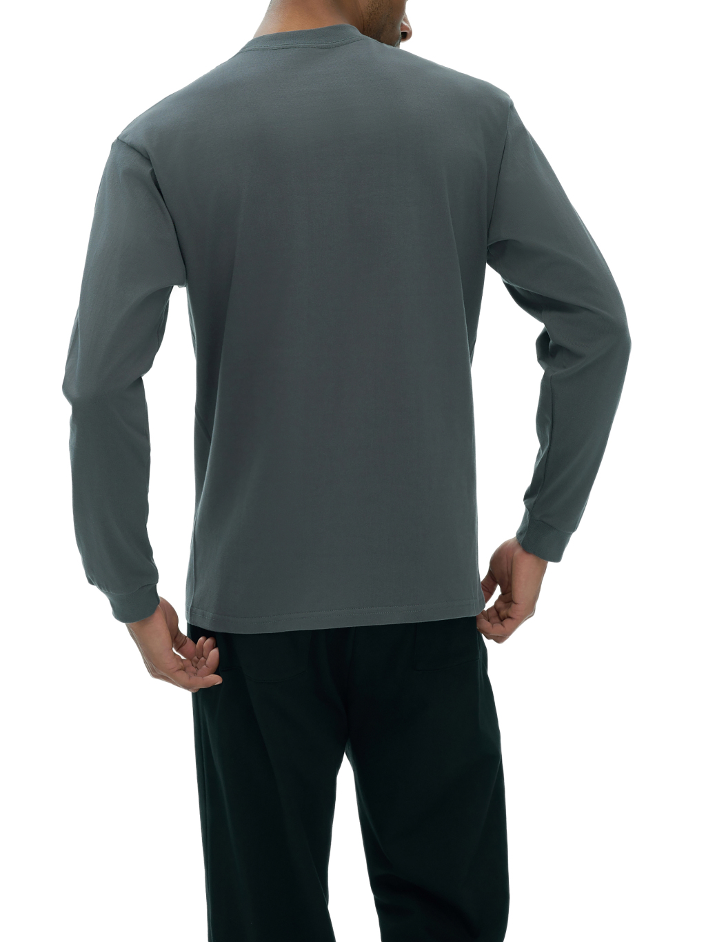 Drop Shoulder Long Sleeve Shirt – Essential Streetwear | Tapstitch-7