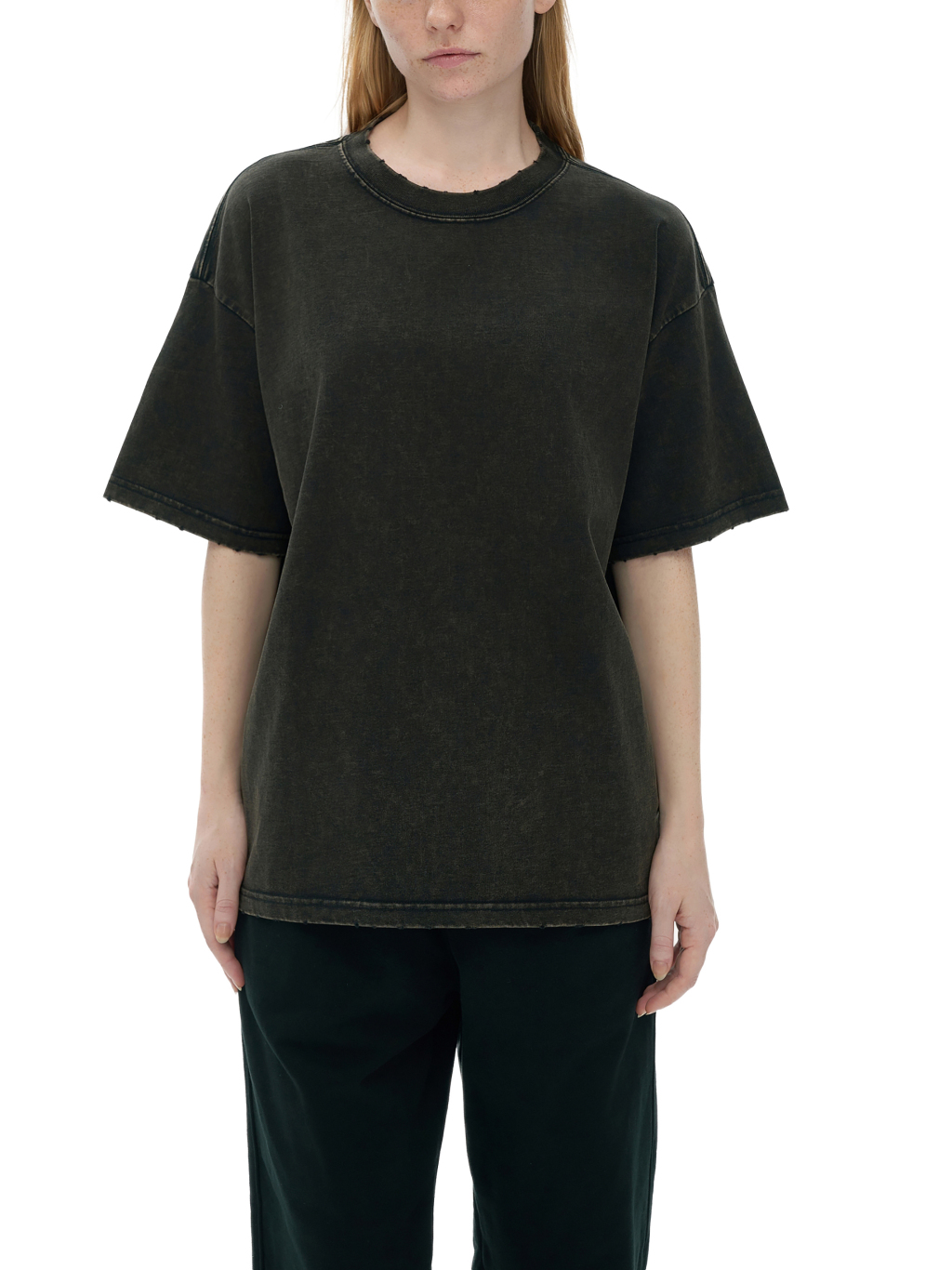 Frayed Vintage Washed T-Shirt – Essential Streetwear | Tapstitch-8