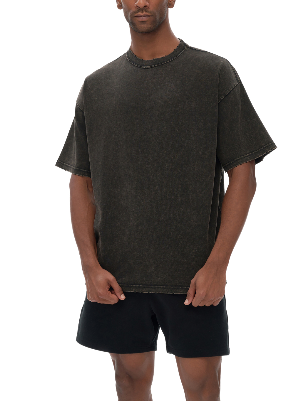 Frayed Vintage Washed T-Shirt – Essential Streetwear | Tapstitch-7