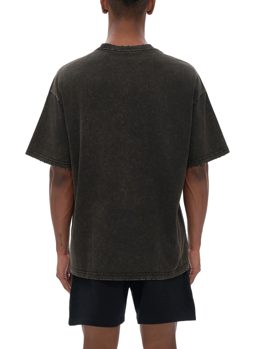 Frayed Vintage Washed T-Shirt – Essential Streetwear | Tapstitch-6
