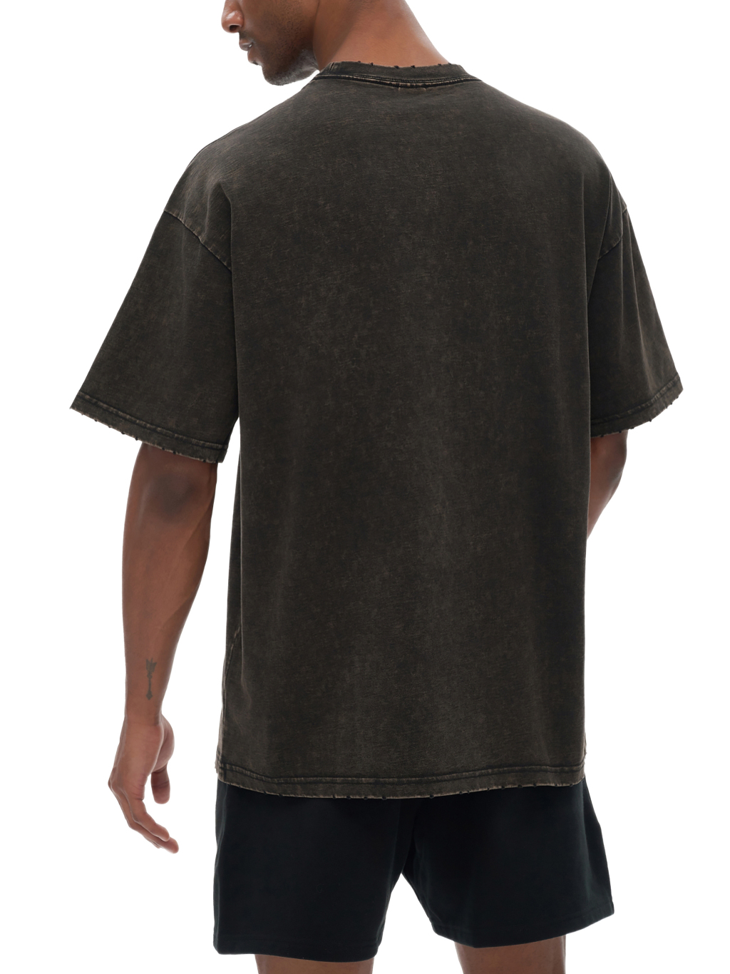 Frayed Vintage Washed T-Shirt – Essential Streetwear | Tapstitch-5