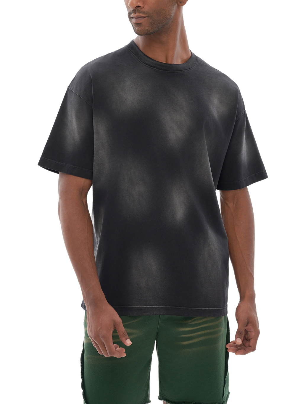 Monkey Washed Dotted Drop Shoulder T-Shirt 250gsm-7