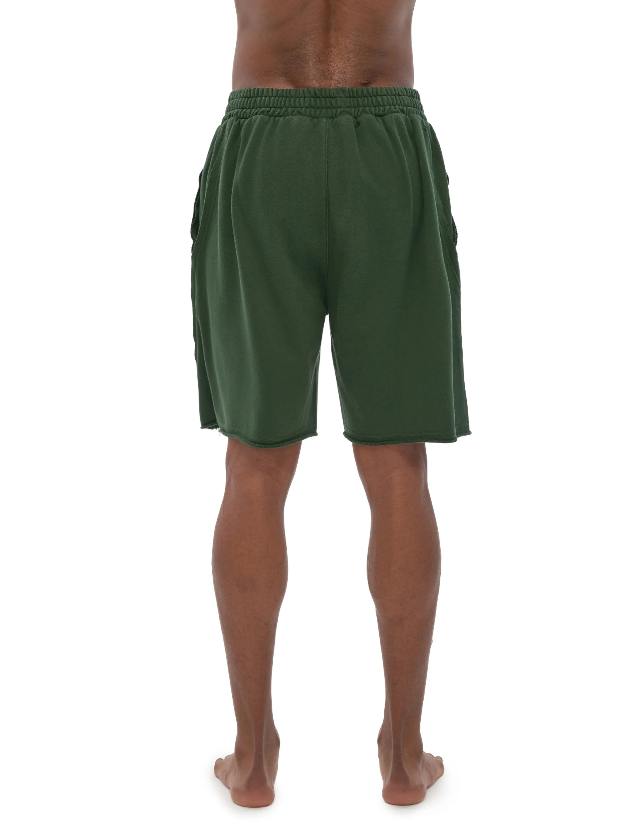 Vintage Washed Tiger Stripes Short Pants