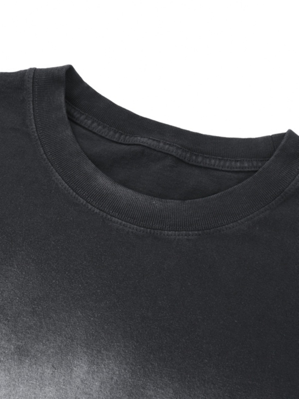 Square Patch Monkey Washed T-Shirt