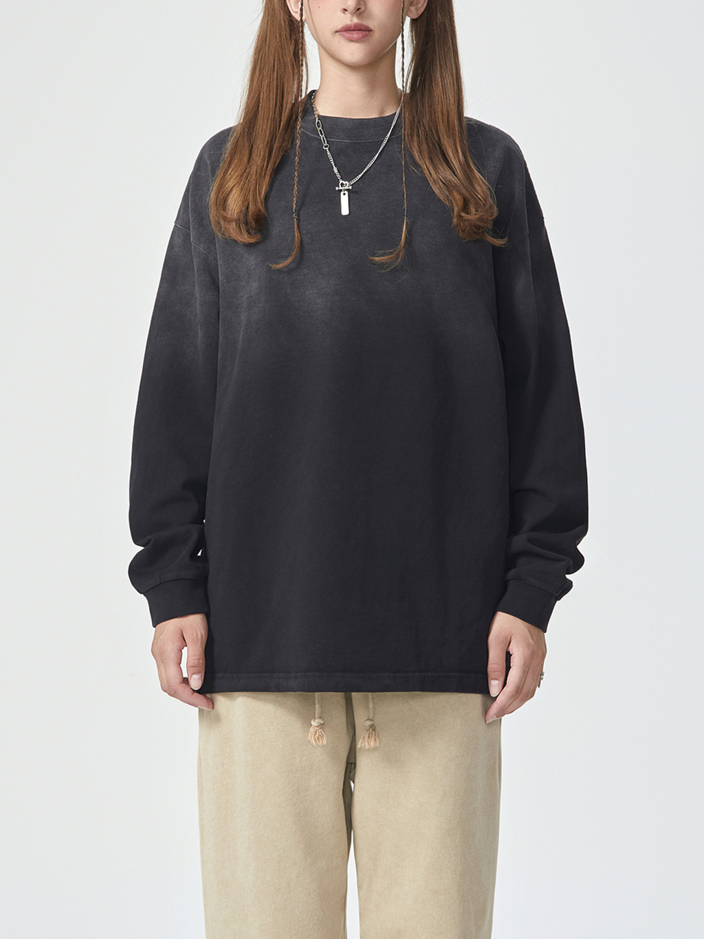 Gradient Washed Long Sleeve T-Shirt – Vintage Streetwear | Tapstitch-6