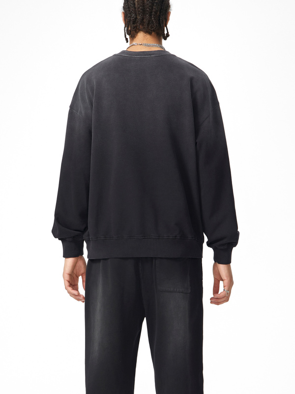 Sunfade Drop-Shoulder Cotton Sweatshirt