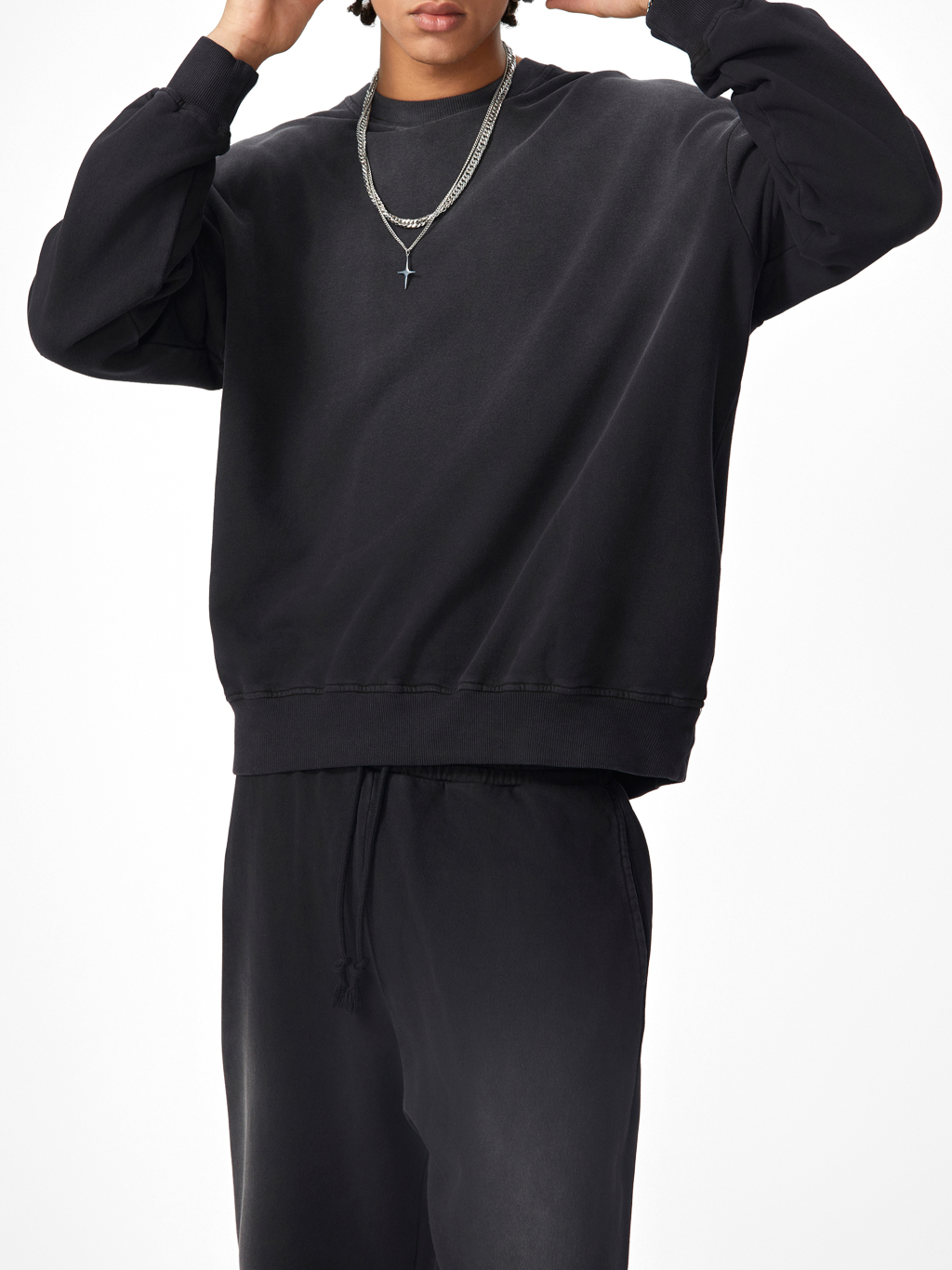 Monkey Washed Drop Shoulder Sweatshirt – Essential Streetwear | Tapstitch-7