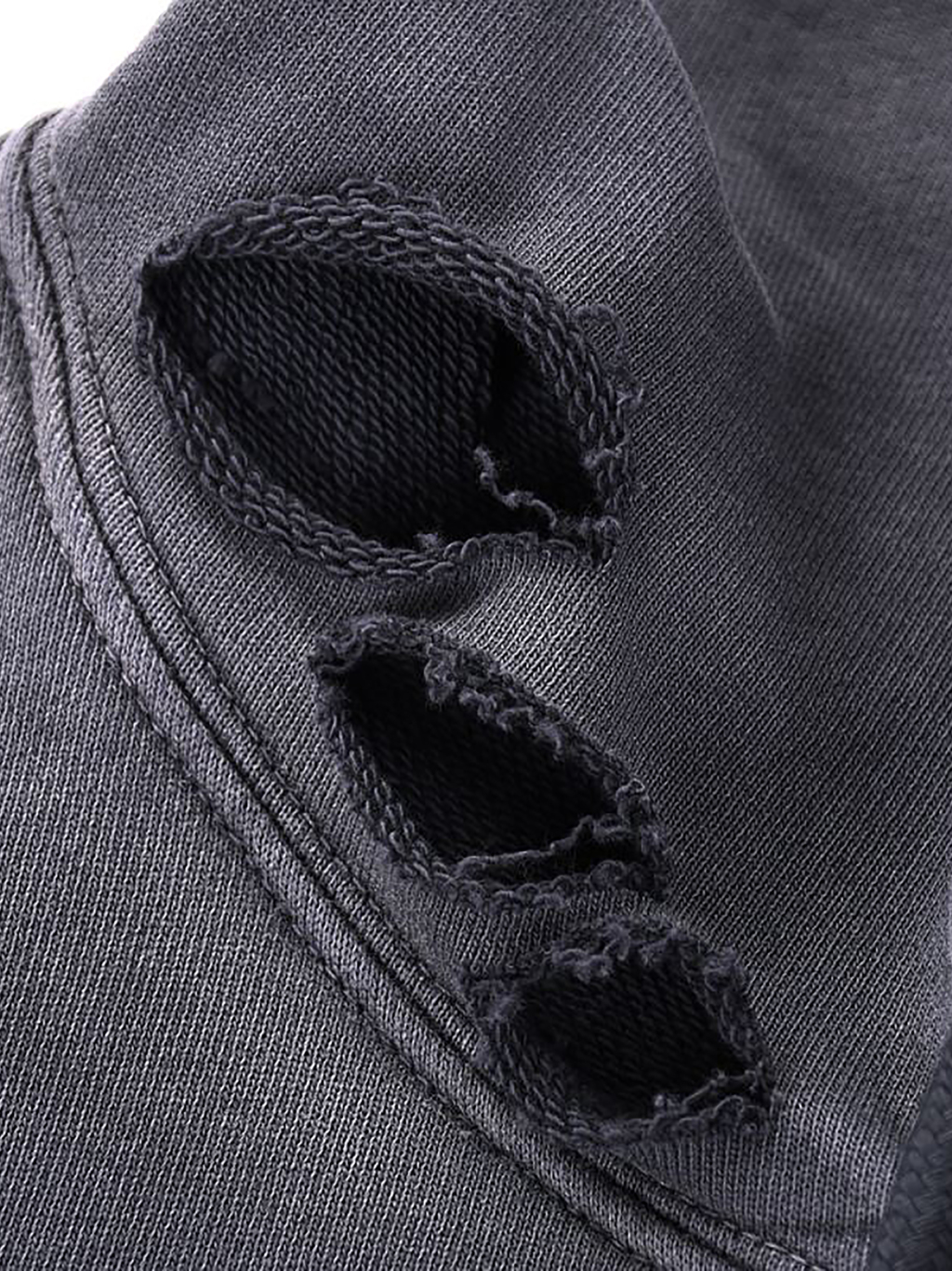 Hand-Frayed Monkey Washed Hoodie – Vintage Streetwear | Tapstitch-13