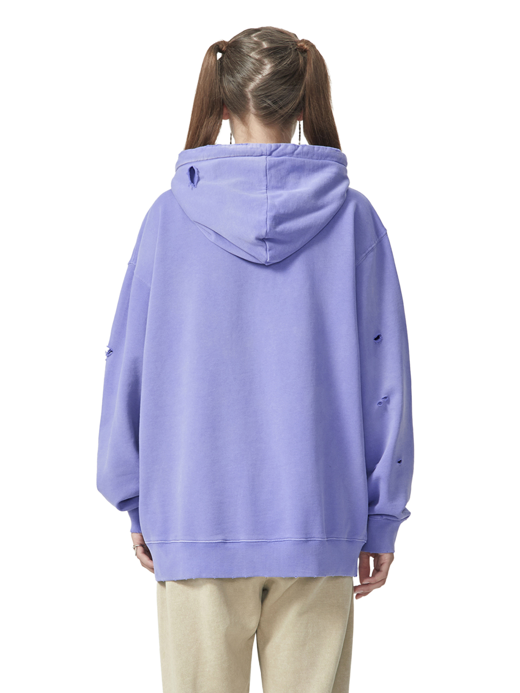 Hand-Frayed Monkey Washed Hoodie – Vintage Streetwear | Tapstitch-5
