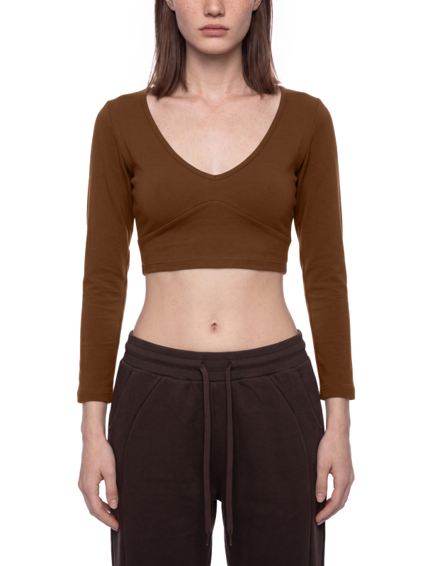 Women's Cropped Long Sleeve T-Shirt