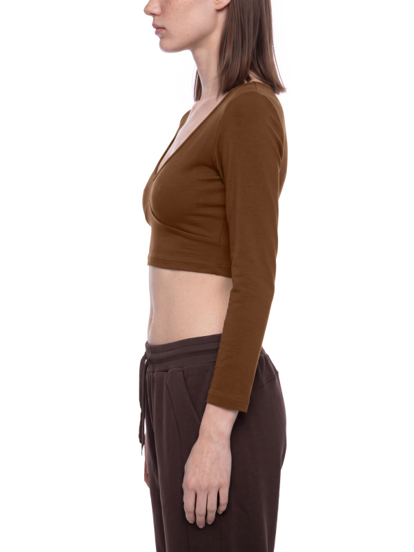 Women's Cropped Long Sleeve T-Shirt
