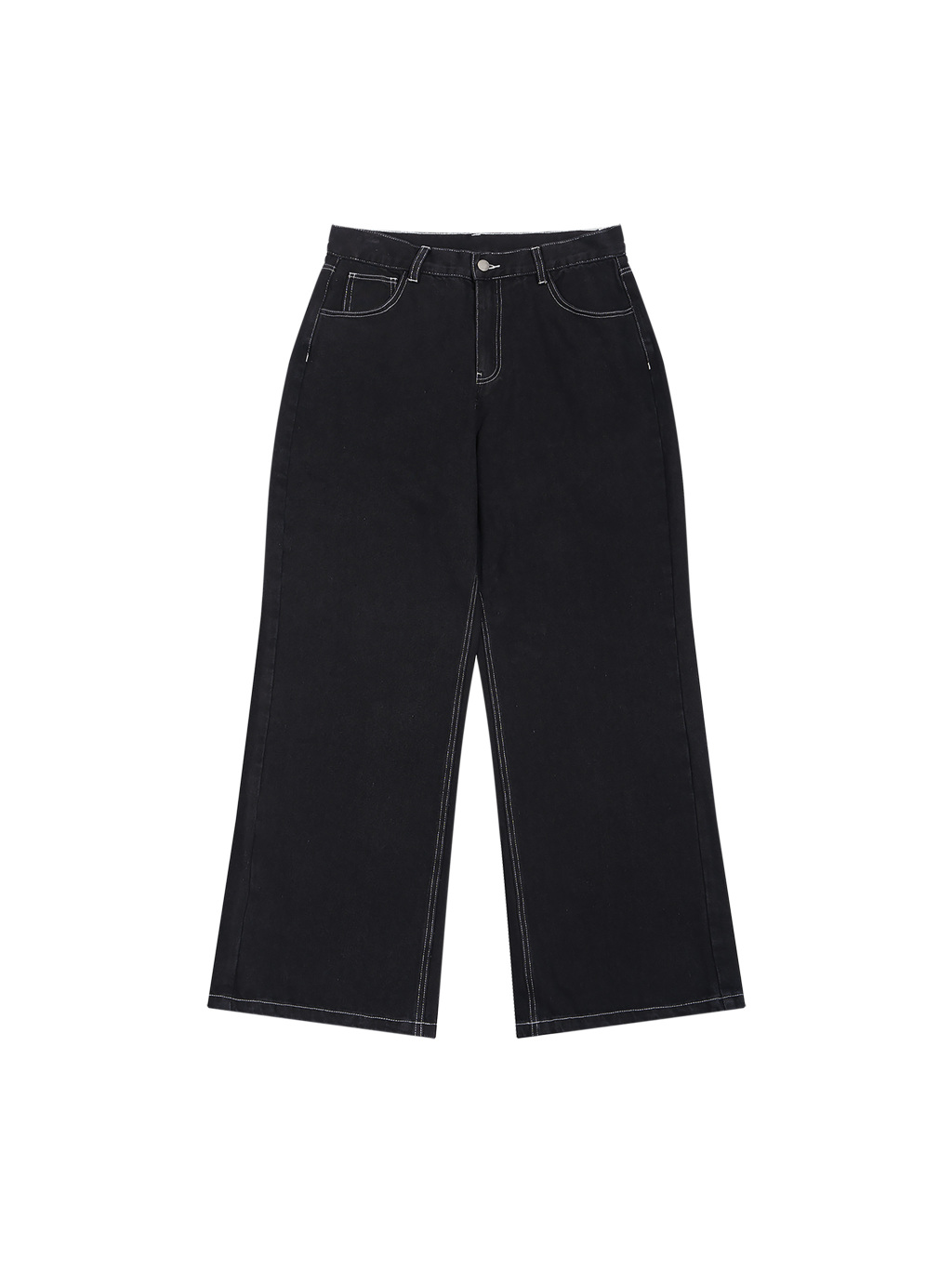 Men's Straight Leg Raw Denim Jeans - Main Image