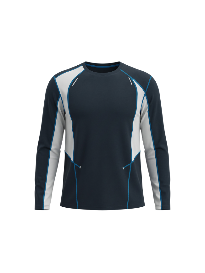 Men's Color Block Topstitch Training T-Shirt