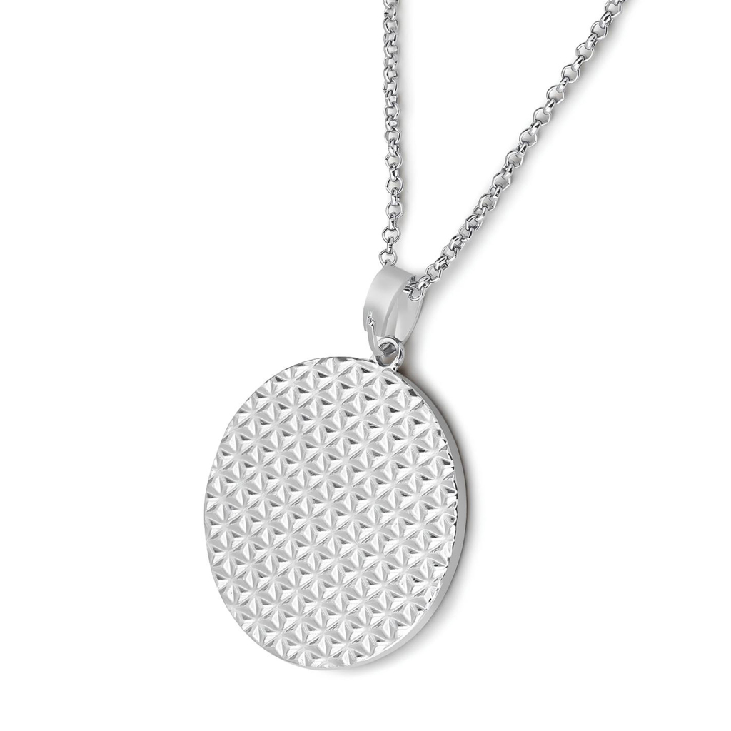 Round Charm Necklace | HugePOD - Print On Demand-5