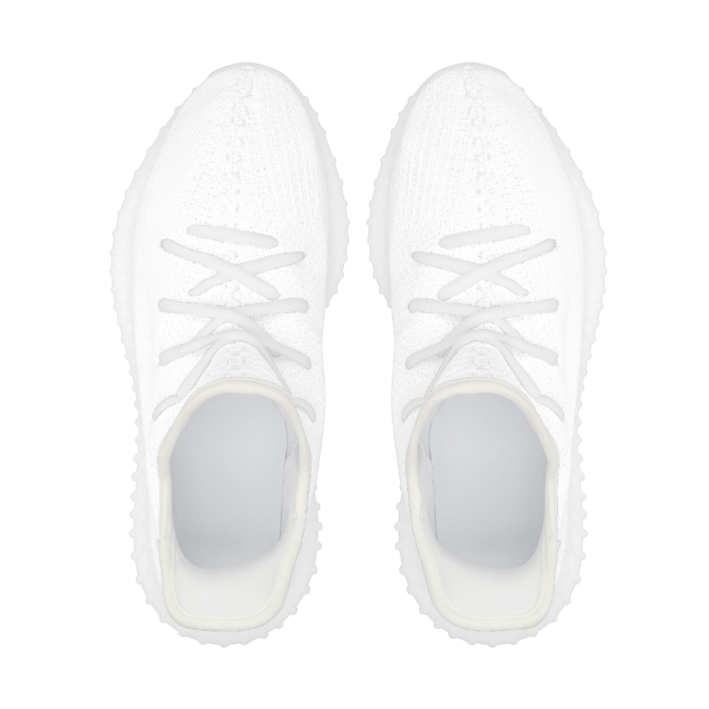 All-Over Print Lace Up Knit Chunky Sneakers | HugePOD-3