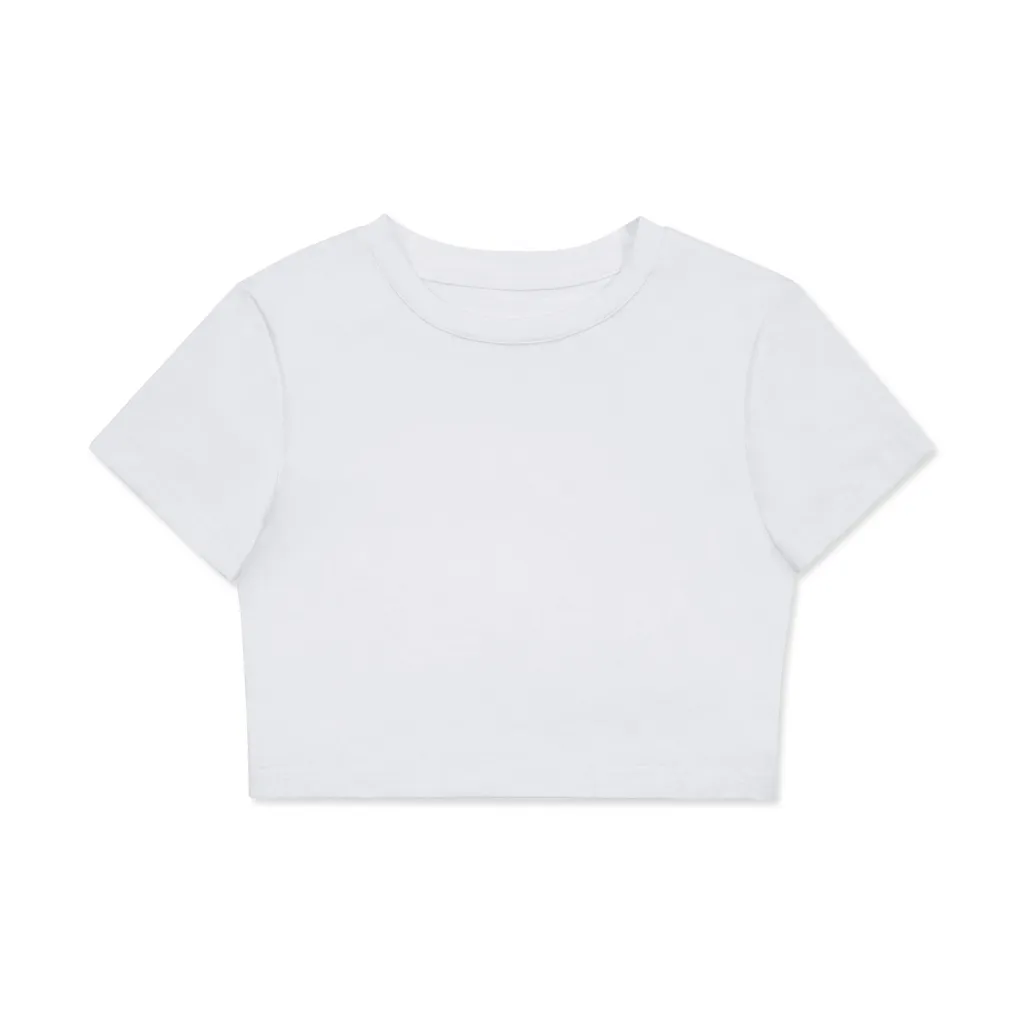 Print On Demand All-Over Print Women's Fitted Crop Tee