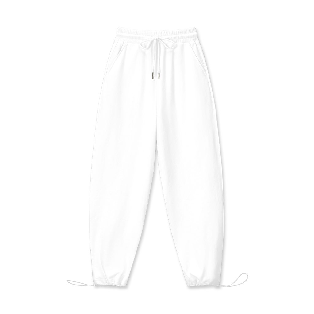 Women's 100% Cotton Drawstring Hem Pants - Print On Demand | HugePOD-2