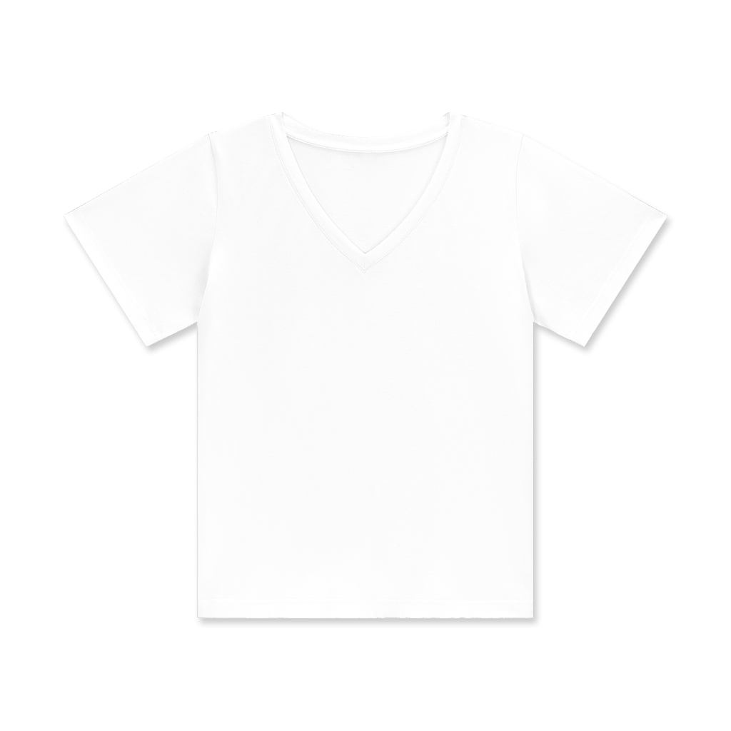Summer Women's Cotton V-Neck Lightweight Tee - Print On Demand | HugePOD-2