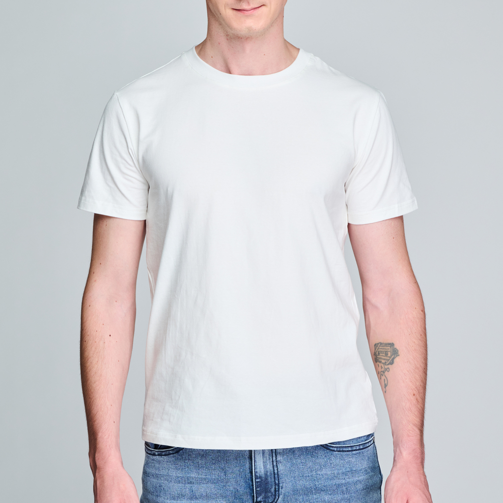 Unisex Classic Crew Neck Cotton T-Shirt for Retail Stores - Print On Demand | HugePOD-4