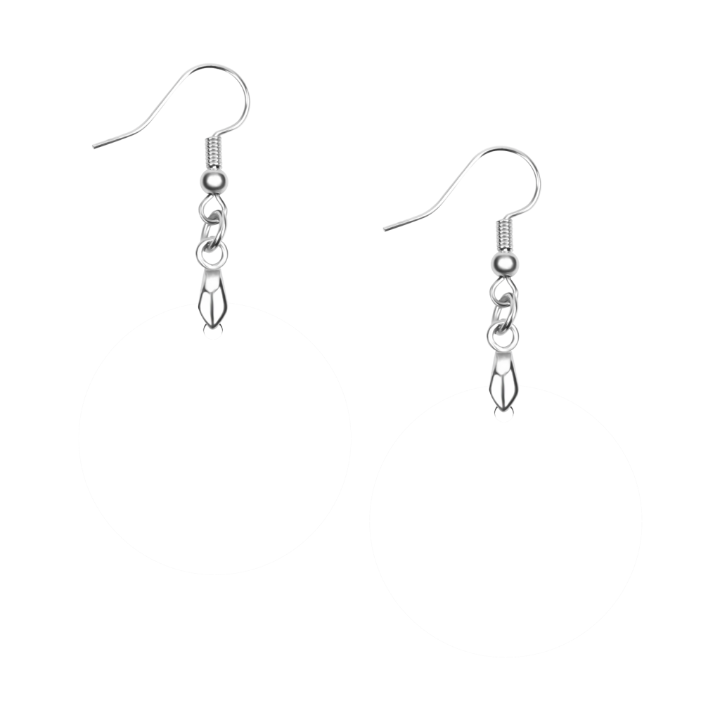 All-Over Print Wooden Earrings | HugePOD-2