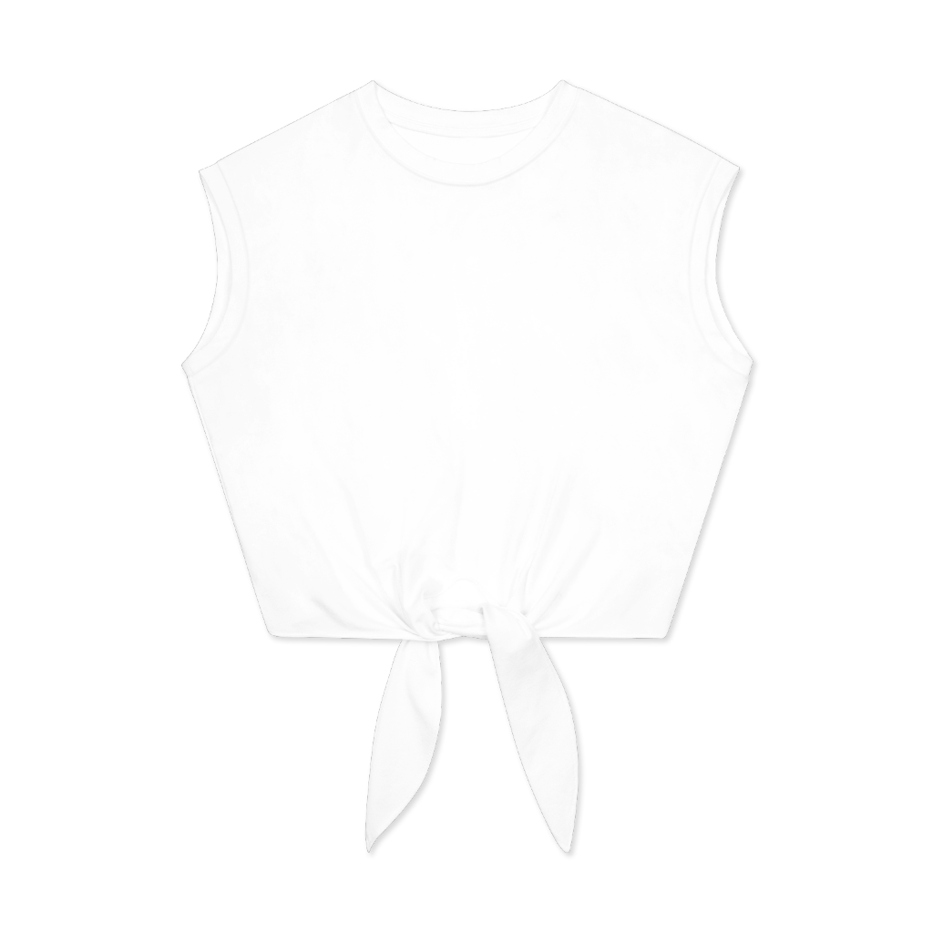 Women's Knot Hem Crop Top | HugePOD-2
