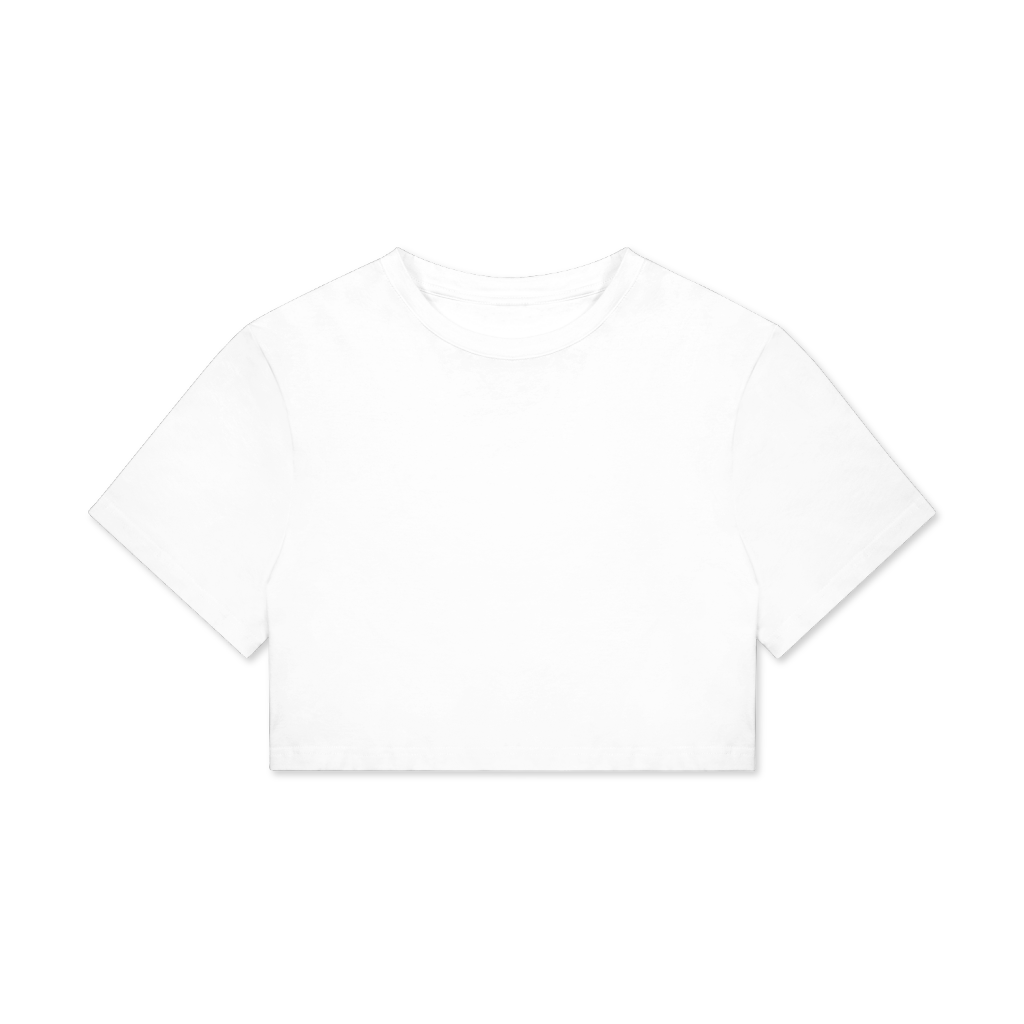 Women's Boxy Cotton Cropped Tee | HugePOD-2