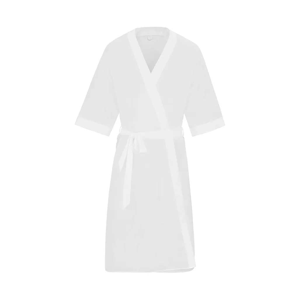 Unisex Acetate V-Neck Drop Shoulder Robe | HugePOD