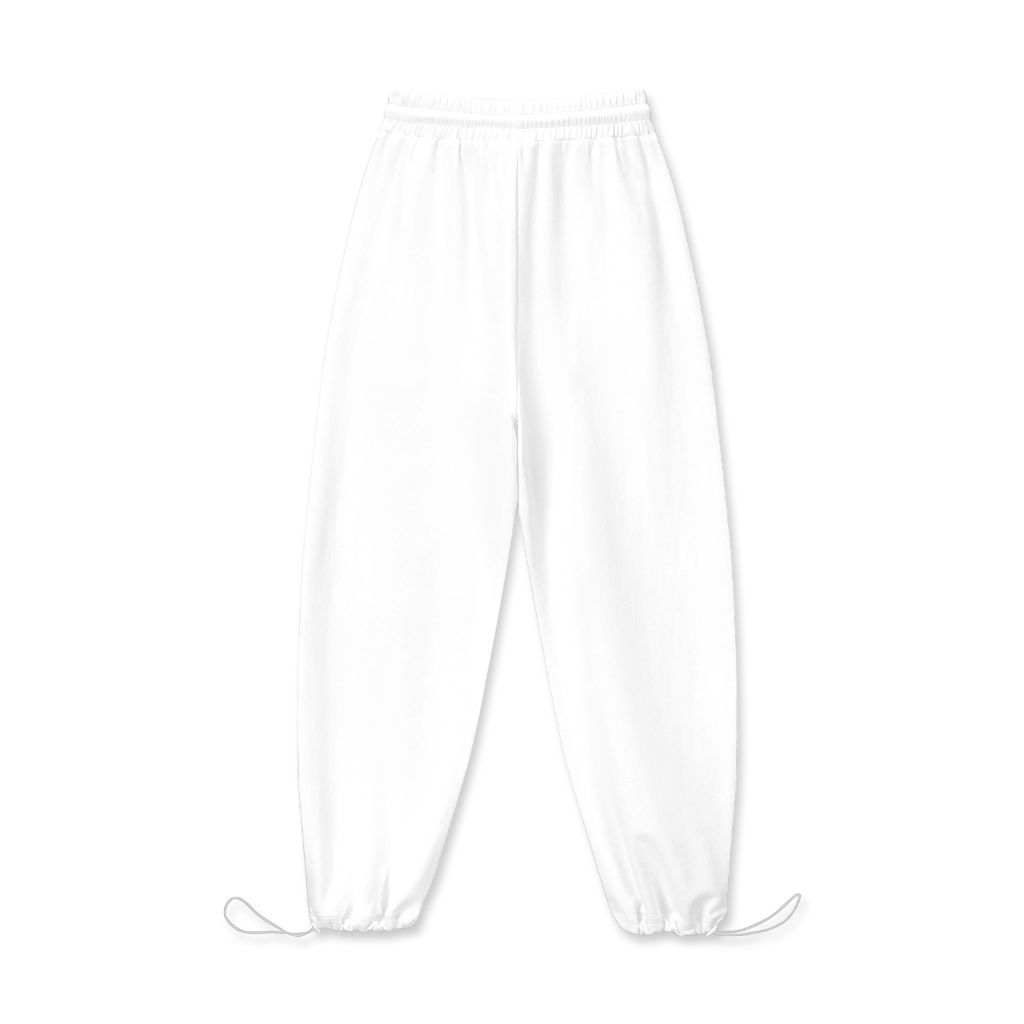 Women's 100% Cotton Drawstring Hem Pants - Print On Demand | HugePOD-3