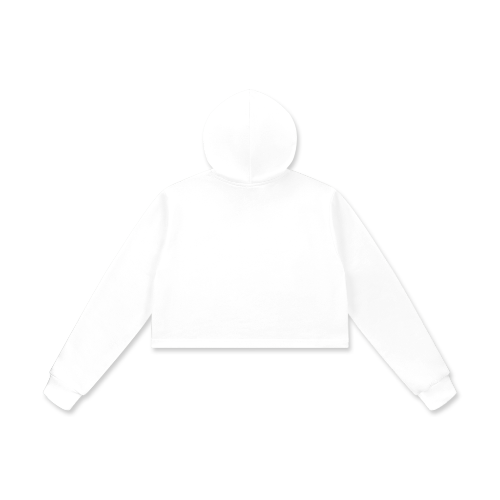 All-Over Print Women's Cropped Hoodie - Print On Demand | HugePOD-3