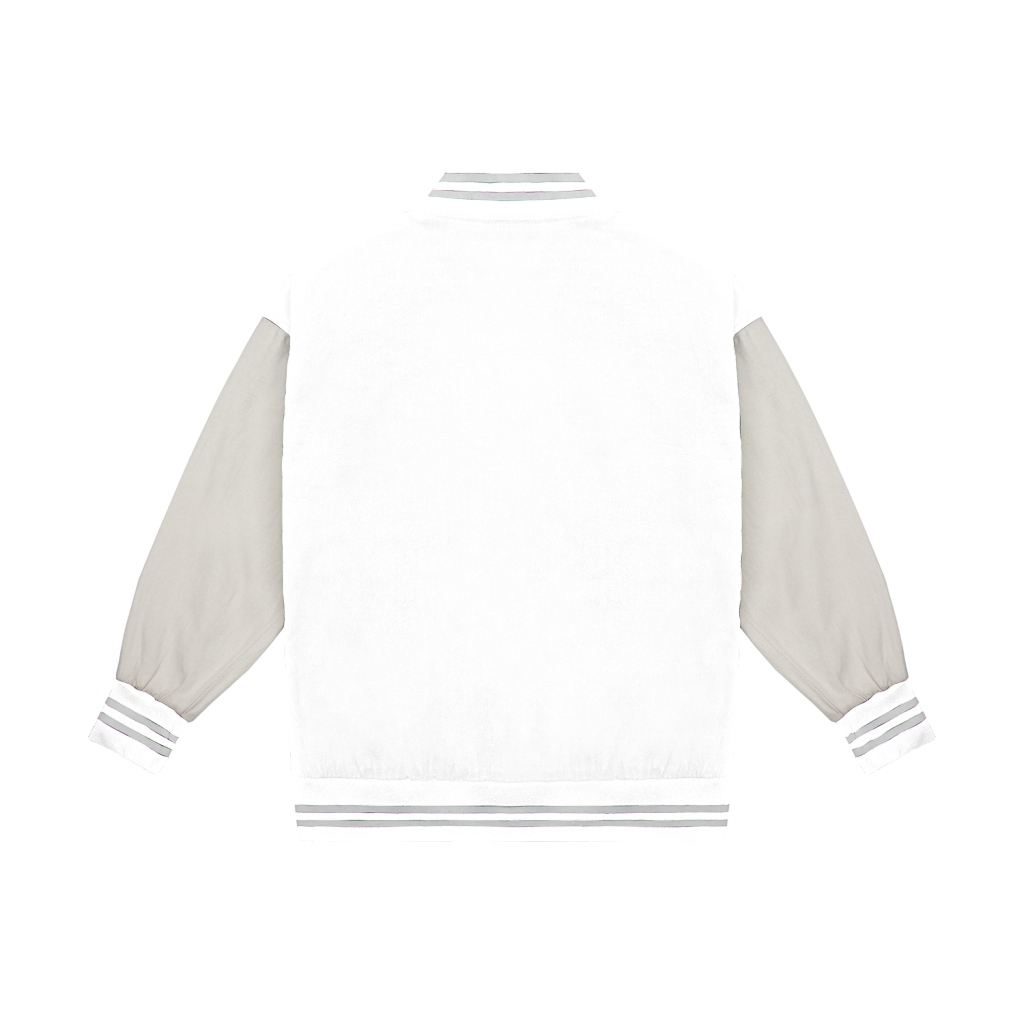 Streetwear Unisex Colorblock Denim Bomber Jacket - Print On Demand | HugePOD-3