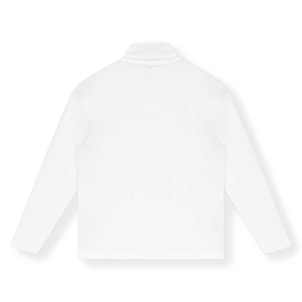 Men's High Neck Long Sleeve Shirt | HugePOD-3