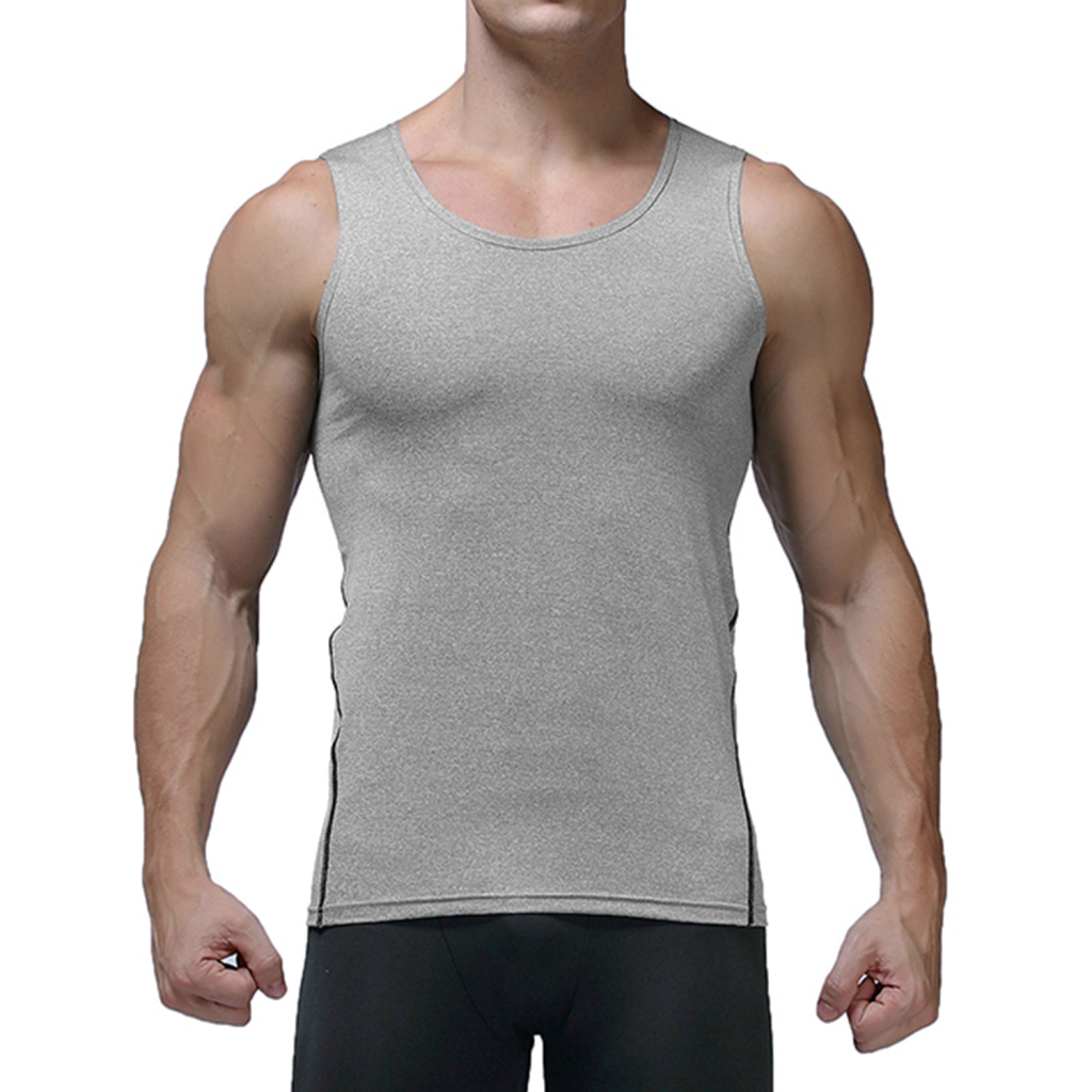 Men's Contrast Stitch Sports Tank Top | HugePOD-4