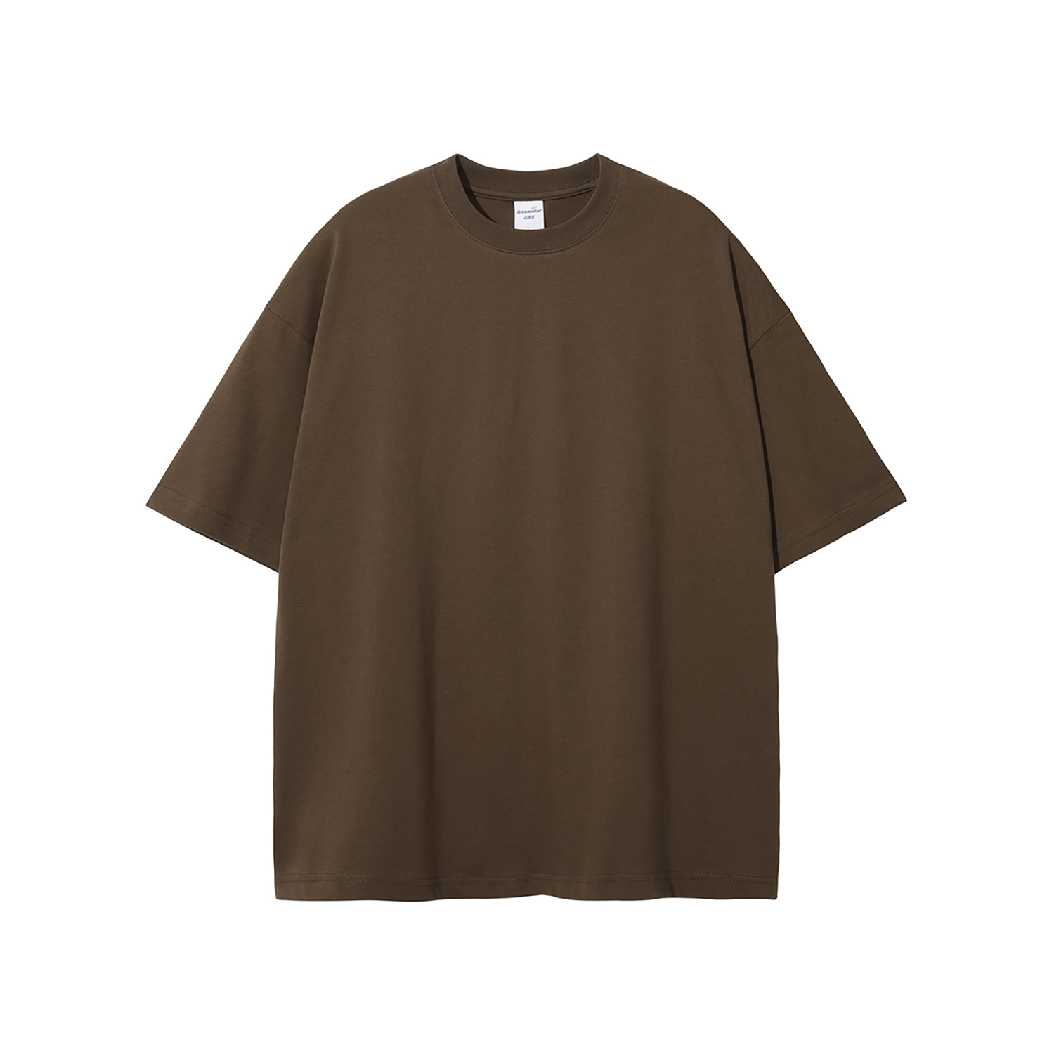 トップス OVY Pigment Dyed Relax FitT-shirts brown RELAXED-FIT SILK T-SHIRT - BROWN | COS