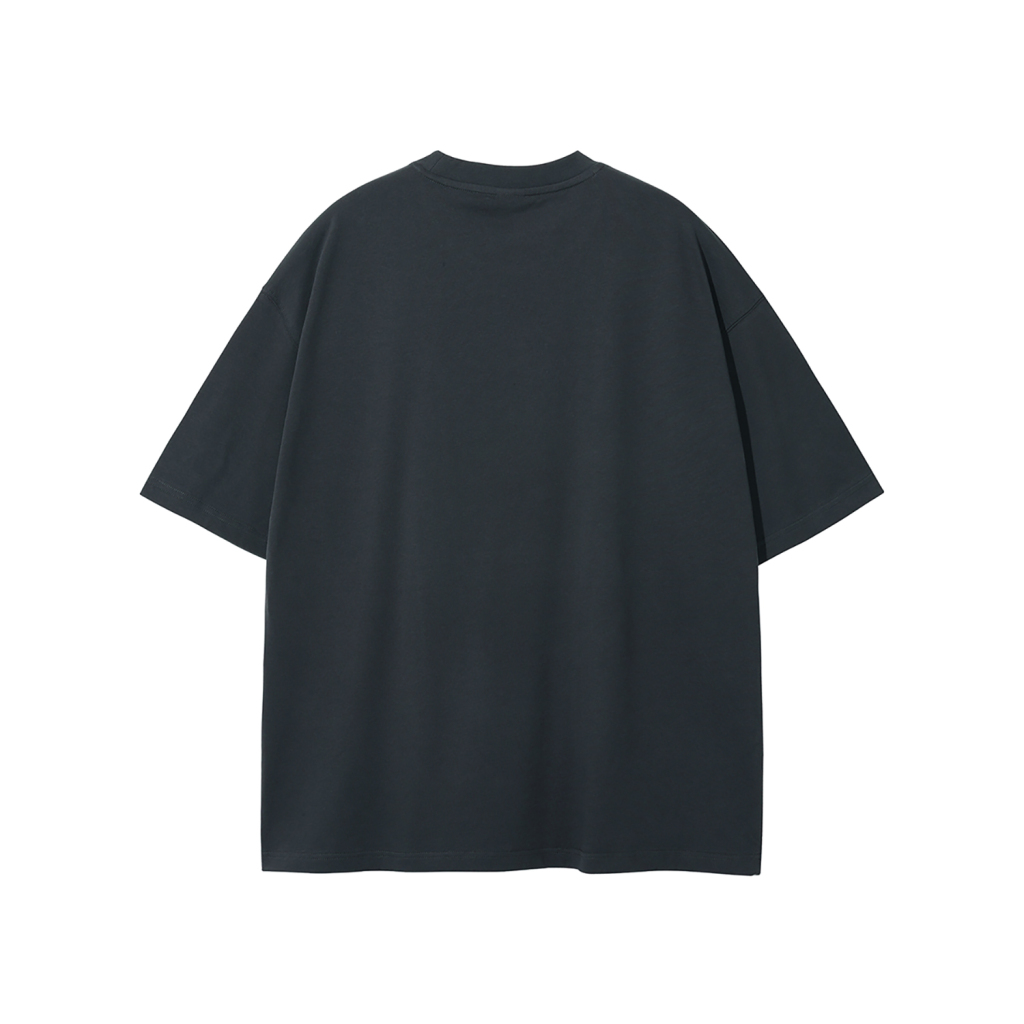 Streetwear Unisex Earth Tone Heavyweight Loose Fit FOG T-Shirt | HugePOD-25