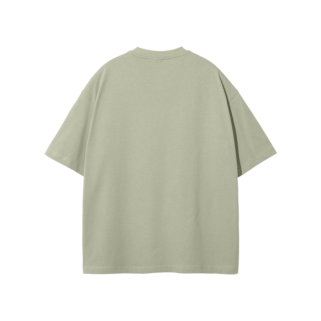 Streetwear Unisex Earth Tone Heavyweight Loose Fit FOG T-Shirt | HugePOD-15