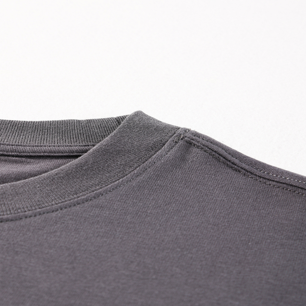 Streetwear Unisex Earth Tone Heavyweight Loose Fit FOG T-Shirt | HugePOD-30