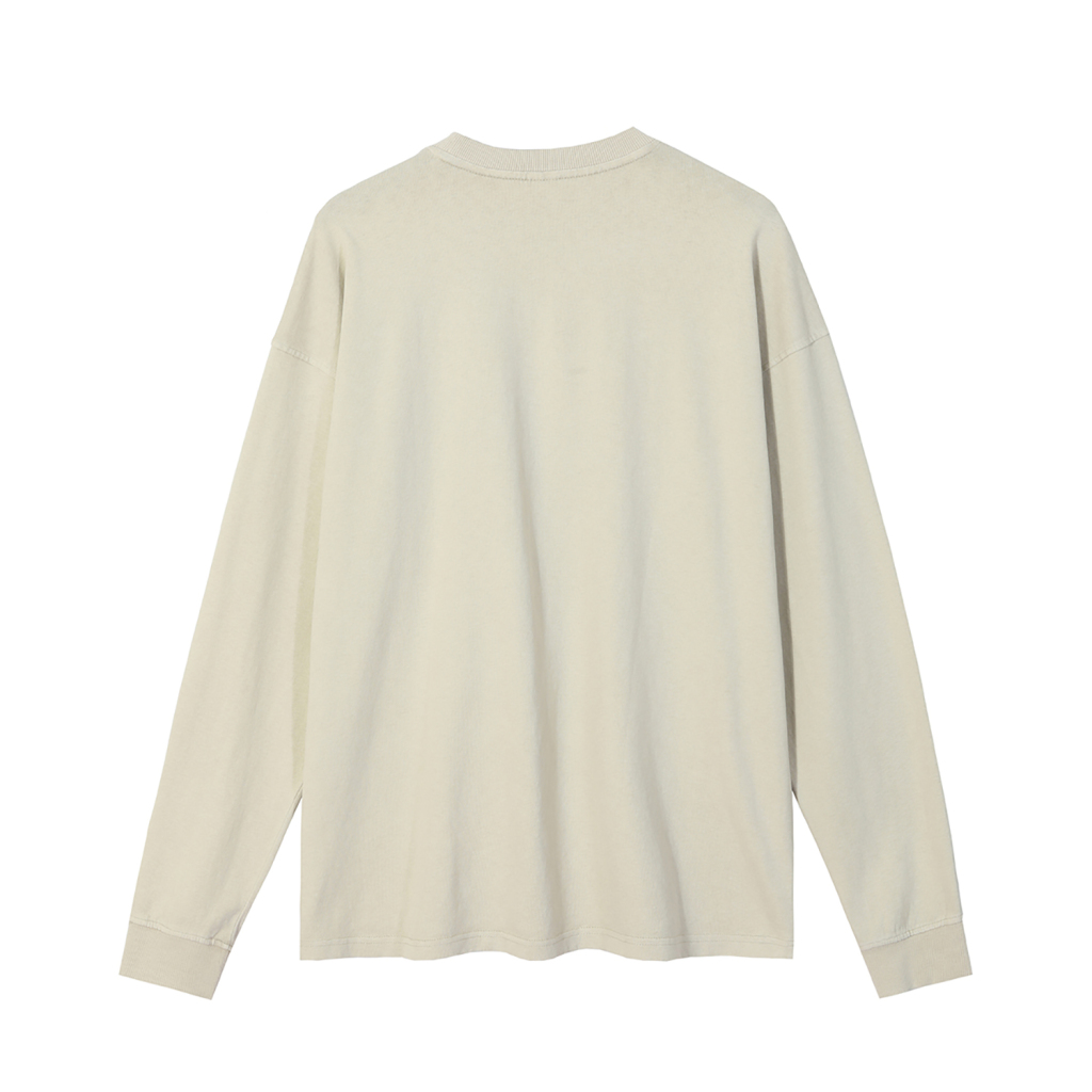 Streetwear Oversized Vintage Wahsed Long Sleeve Tee - Print On Demand-15