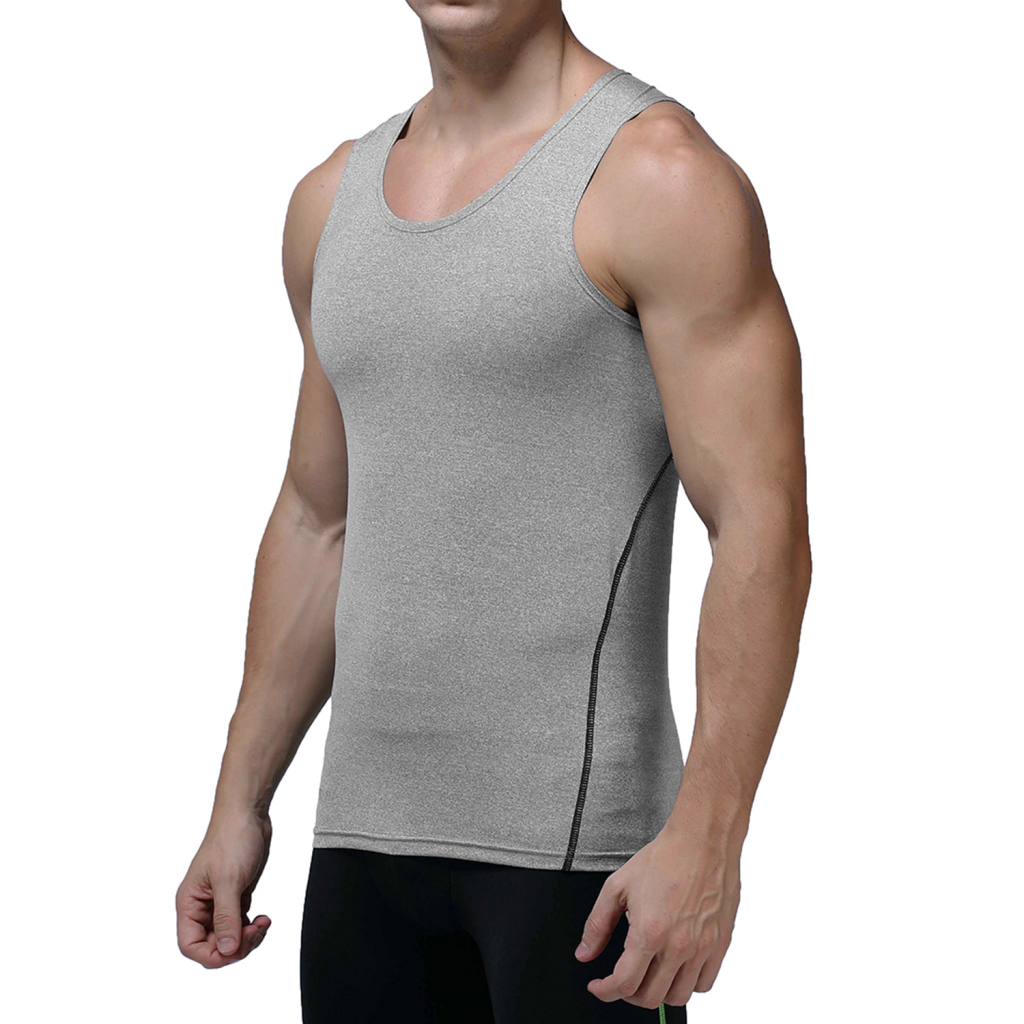 Men's Contrast Stitch Sports Tank Top | HugePOD-5