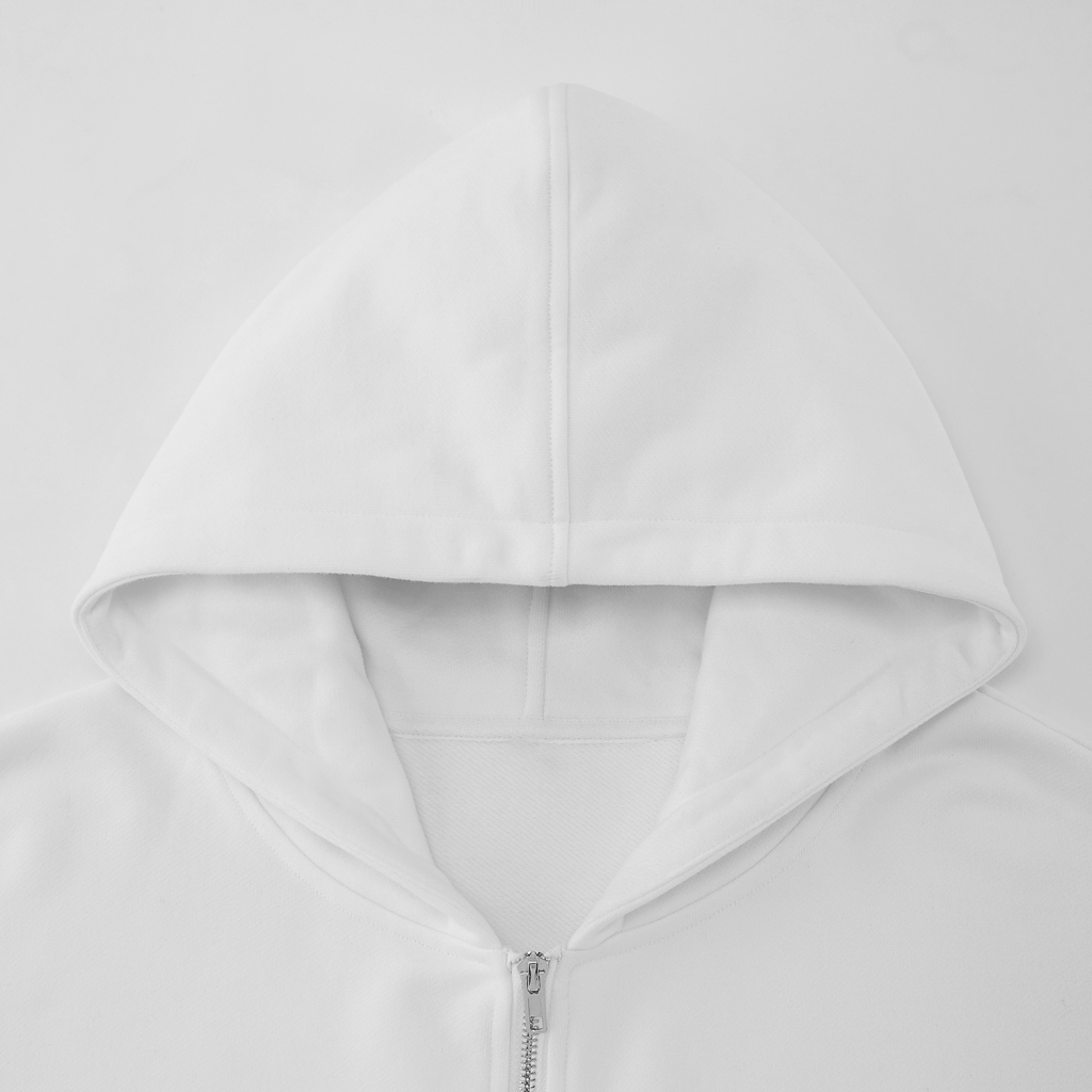 Men's Heavyweight Oversized Fleece Zip Hoodie | HugePOD-4