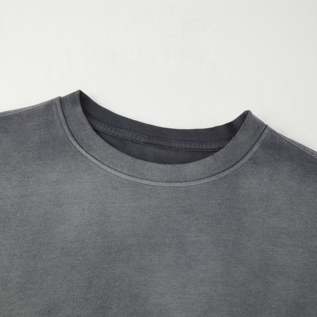 Streetwear Unisex Gradient Washed Effect Long Sleeve Tee - Print On Demand | HugePOD-16