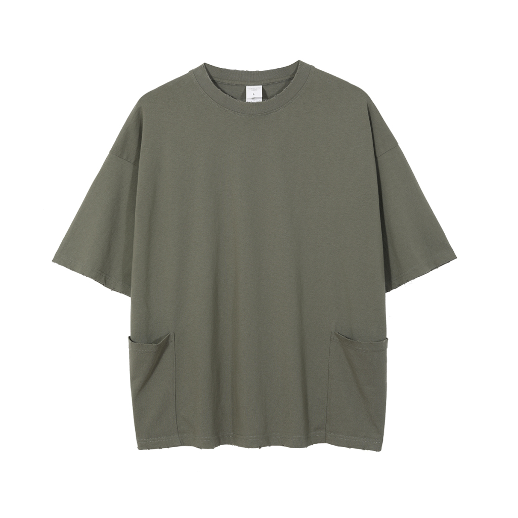 Streetwear Unisex Side Pockets T-shirt - Print On Demand | HugePOD-6