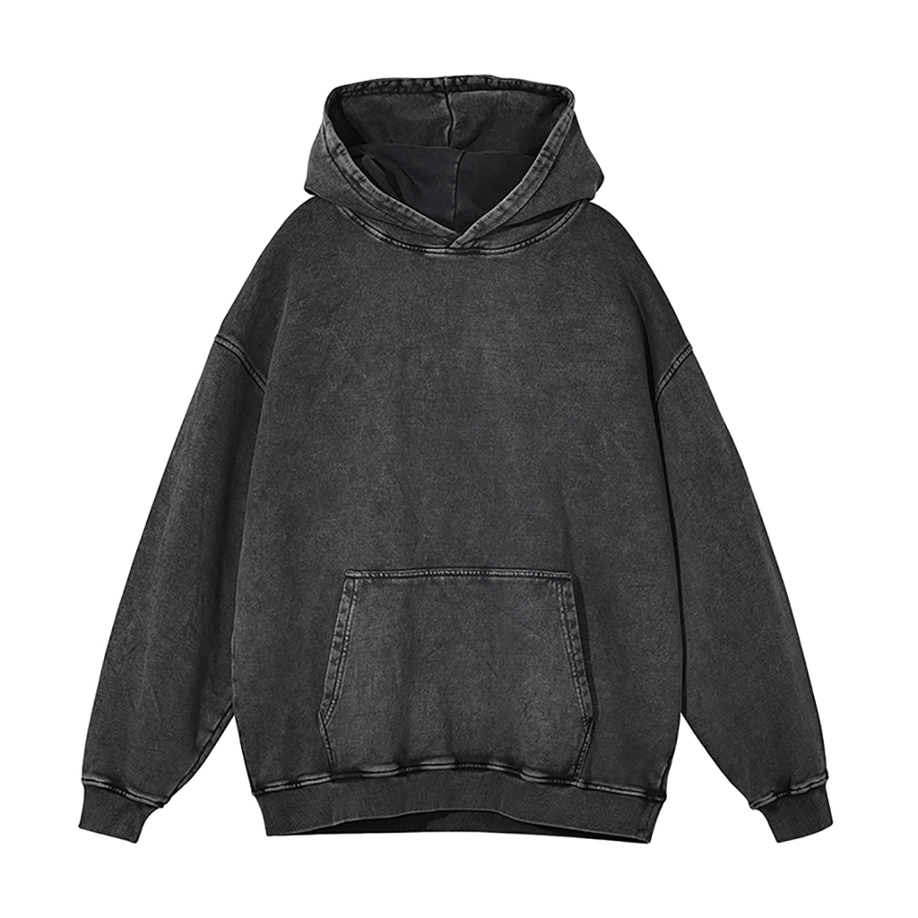 Oversized Snow Wash Hoodie - Print On Demand | HugePOD-22