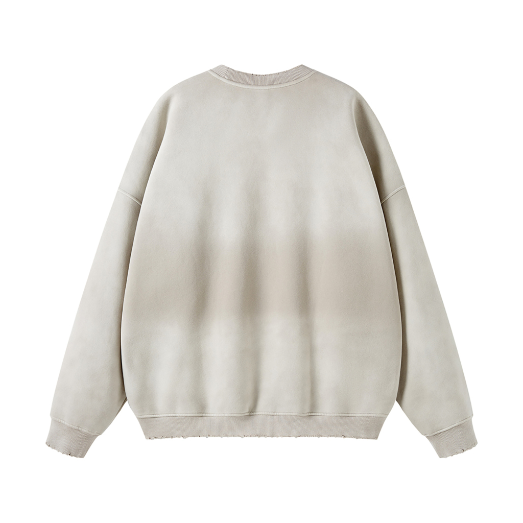 Streetwear Colored Gradient Washed Effect Pullover - Print On Demand-17