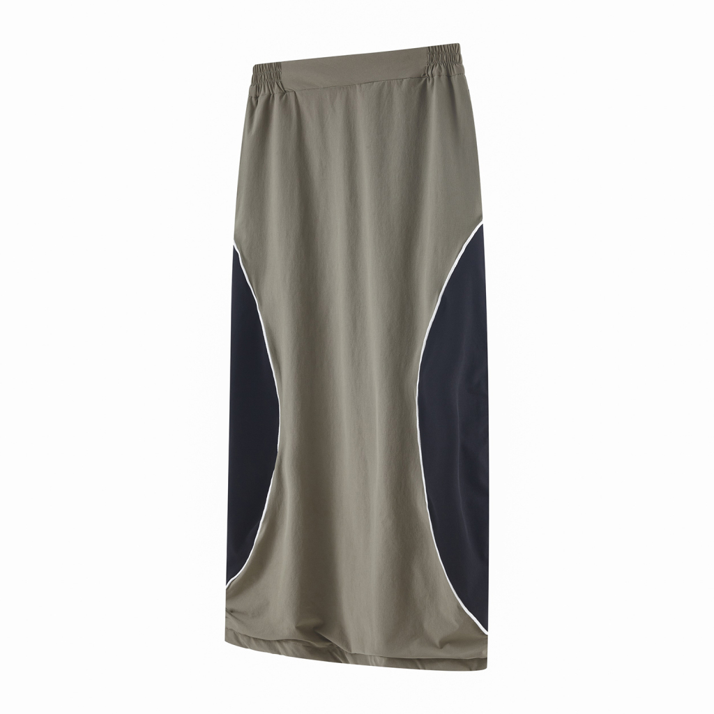 Streetwear Women's Colorblock Maxi Dress - Print On Demand-7