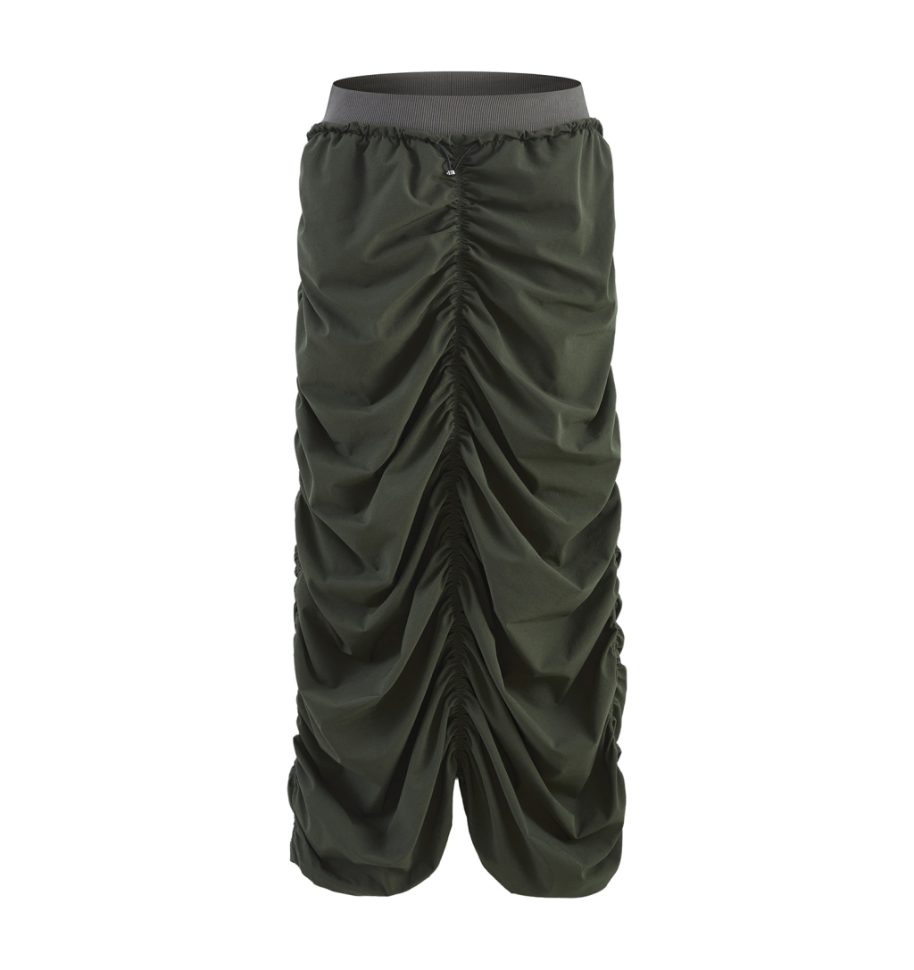 Streetwear Pleated Quick-drying Maxi Dress - Print On Demand-9